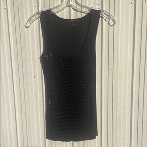 Express Black Sequin Tank Top